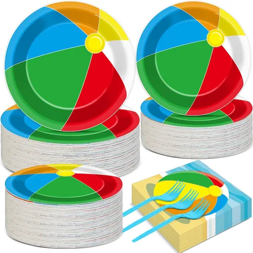 Miniatura 12 de 50 platos y servilletas de fútbol para invitados, suministros de fiesta, decoración de fiesta de cumpleaños de fútbol, juego de vajilla desechable
