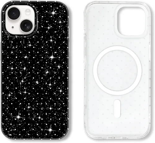 Miniatura 34 de Hython Funda para iPhone Air, diseño estético de lunares lindos, funda simple de 6.5 pulgadas, delgada, antiarañazos, parachoques de TPU suave, a
