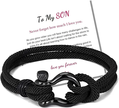 Miniatura 19 de Pulsera de cuero para hombre (mahua/matikou/yuanquan/8 Infinity)