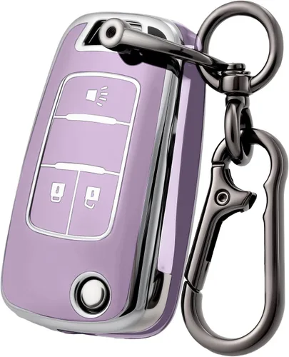 Miniatura 9 de Funda para llavero Chevy Sonic con llavero, funda de TPU suave para llave de automóvil para Chevy Equinox Spark Trax Buick Encore GMC Terrain