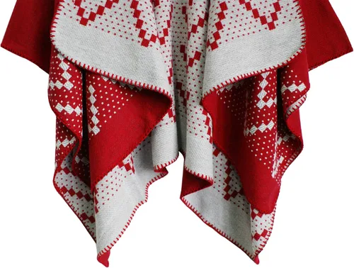 Miniatura 64 de Urban CoCo Poncho de colores para mujer, chal con frente abierto, color en bloques