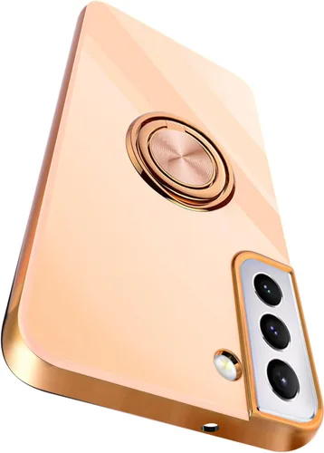 Miniatura 9 de Compatible para Samsung Galaxy S22 Funda con Soporte de Anillo Kickstand [con Magnético] TPU Suave Resistente a Golpes Electrochapado Funda Púrpura