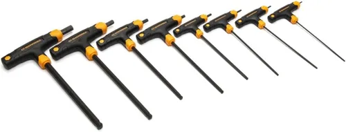 Miniatura 2 de GEARWRENCH 83520 Juego de llaves hexagonales con mango en T de extremo de bola métrica de 8 piezas