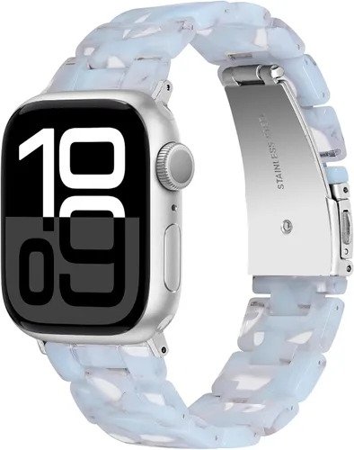 Miniatura 9 de Miimall Women Resin Bands for Apple Watch Series 10 9 8 7 6 5 4 3 2 1 Ultra SE Colorful Dressy Cute Classy Lightweight Comfort 38mm 40mm 41mm 42mm