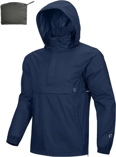 Miniatura 59 de Outdoor Ventures Chaqueta de lluvia para hombre, impermeable, ligera, plegable, para senderismo, golf, correr