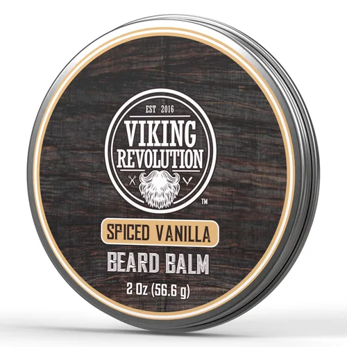 Miniatura 25 de Viking Revolution Bálsamo para barba de cedro y pino, mantequilla con aceite de argán, suavizante e hidratante para hombres, cera para barbas