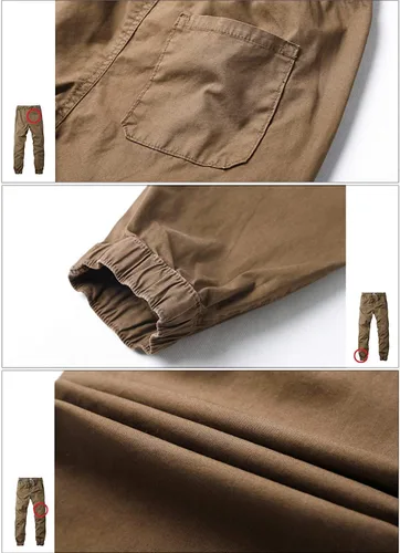 Miniatura 5 de Match Pantalones deportivos de tela de algodón para hombre
