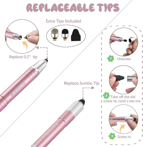 Miniatura 4 de Lápiz capacitivo para iPad iPhone con tapa magnética, pantallas táctiles para tabletas de niños, todos los dispositivos de pantalla táctil