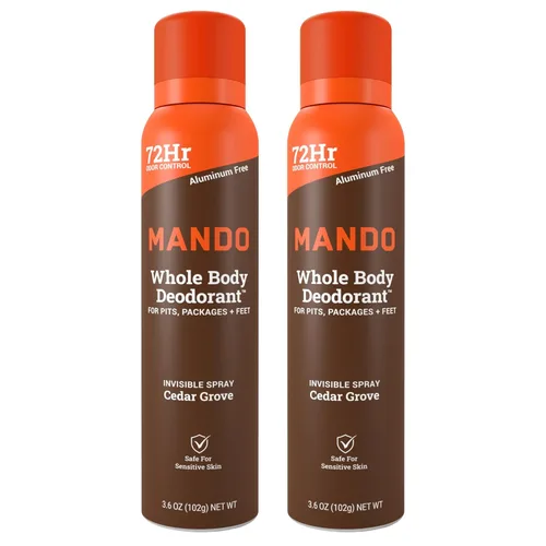 Miniatura 13 de Mando Desodorante de cuerpo entero para hombres – Desodorante en aerosol invisible – Control de olores de 72 horas – Fórmula de baja irritación
