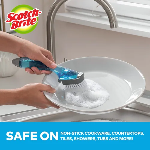 Miniatura 2 de Scotch-Brite Kit de cepillos de cocina - Cepillo para botellas de vidrio y agua y cepillo avanzado para control de jabón - Cepillos para limpiar