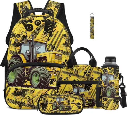 Miniatura 43 de Bulopur Eagle American Flag Print Kids Backpack Boys Elementary School 17 Inch Bookbag With Lunch Bag Water Bottle Holder Keychain Pencil Case 5