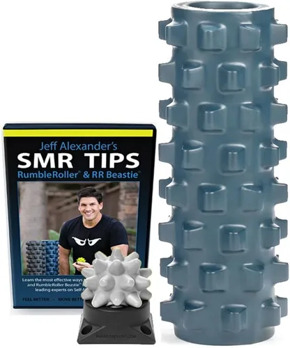RumbleRoller Superset original, kit completo de masaje de tejido profundo y recuperación muscular, rodillo de espuma y juego de bolas de masaje