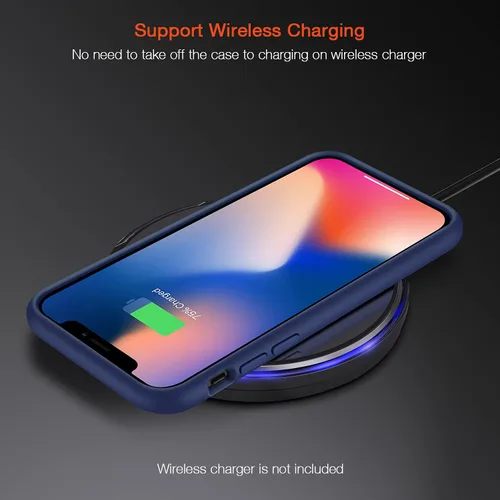 Miniatura 6 de TENDLIN Compatible con iPhone Xs Max, funda translúcida mate dura con parachoques de silicona suave, cómoda funda (azul)