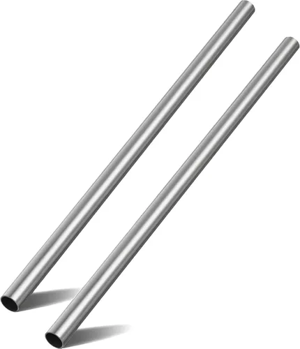 2 paquetes de tubo de acero inoxidable 304 de 1 pulgada de diámetro exterior, tubo de metal engrosado de 20 pulgadas de longitud, espesor de pared
