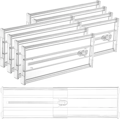 Miniatura 17 de Vtopmart Separadores de cajones de 2.36” con inserciones expandibles, organizador de cajones de cocina ajustable de 12.8"-22.3", separador