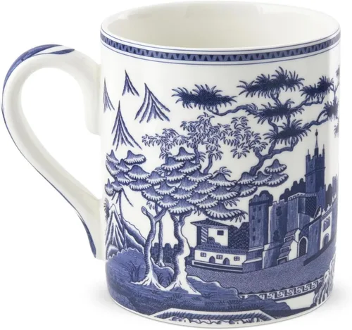 Miniatura 5 de Taza de porcelana Spode Blue Room de 16 onzas, Fábula de Esopo - Ilustración histórica intrincada, Vajilla apta para lavavajillas y microondas