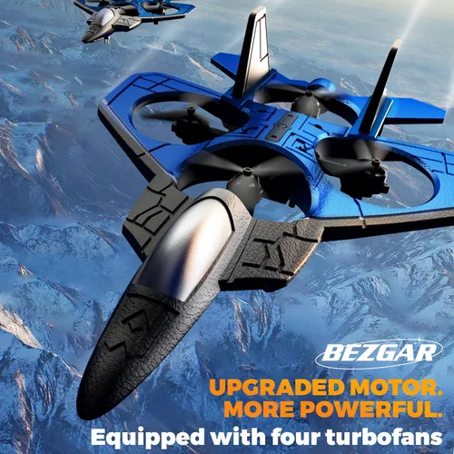 Miniatura 7 de BEZGAR Avión RC丨F-22 Raptor Mini Avión, Avión a Chorro de Control Remoto Dron de Acrobacias, Listo para Volar Caza para Adultos y Niños Juguete