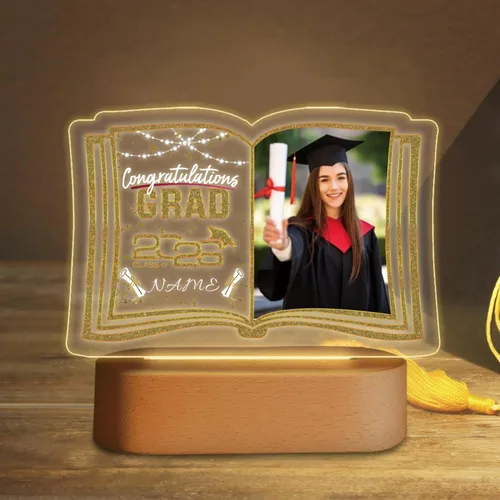 Miniatura 37 de Regalos de graduación personalizados luz nocturna con nombre de foto, lámpara LED de graduación personalizada 2026 para mujeres y hombres, regalos