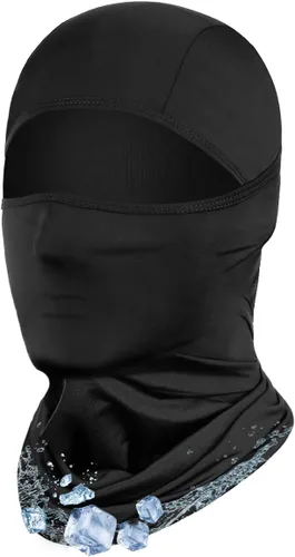 Achiou - Pasamontañas con Máscara Facial, Máscara de Esquí para Hombres y Mujeres de Fútbol, Ligera Sheisty, Ninja Sheisty Capucha Solar UV