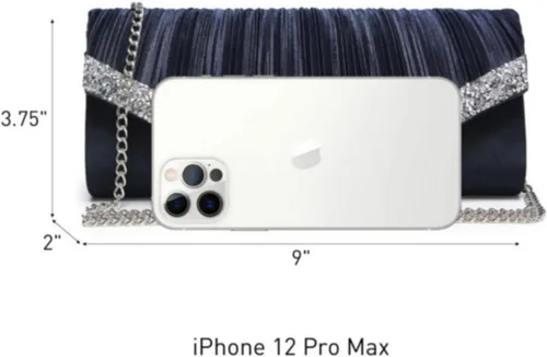 Miniatura 21 de Dasein Bolsos de mano para mujer, bolsos de noche formales con diamantes de imitación para boda, fiesta, baile de graduación, bolso elegante