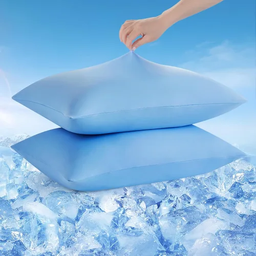 Miniatura 20 de Avolare Fundas de almohada refrescantes, más suaves que la seda, paquete de 2 fundas de almohada refrescantes para personas que duermen con calor