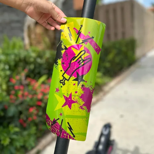Miniatura 4 de Calcomanías de vinilo autoadhesivas de alta calidad y fundas para patinete eléctrico de adultos, personaliza y protege tu viaje