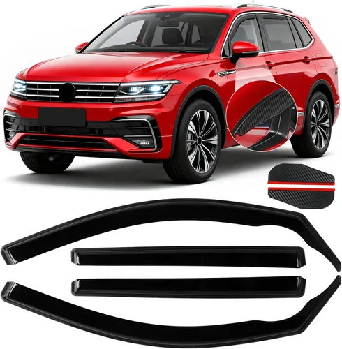 Miniatura 13 de Protectores de lluvia in Channel para Jeep Grand Cherokee L 2021, 2022, 2023, 2024, 2025 2026, deflectores de viento laterales duraderos, viseras