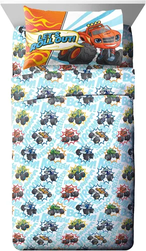 Jay Franco - Juego de sábanas para niños con sábana bajera, sábanas planas y funda para almohada - Ropa de cama ultra suave con funda para almohada