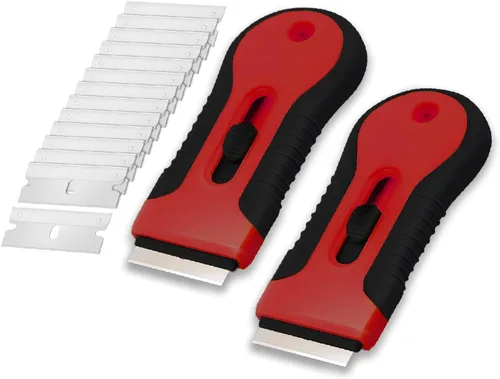 Miniatura 9 de Bates- Raspador de hoja de afeitar, paquete de 2, juego de raspador de afeitar con 30 cuchillas adicionales, raspador de afeitar, raspador