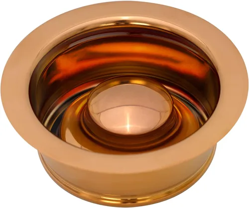 Miniatura 8 de Akicon Tapón de brida de eliminación de basura con acabado dorado de latón para fregadero de cocina, borde de desecho, ajuste de orificio de drenaje