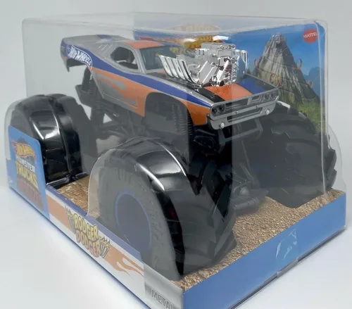 Miniatura 2 de DieCast Hot Wheels 2022 Monster Trucks Rodger Dodger de gran tamaño, escala 1:24