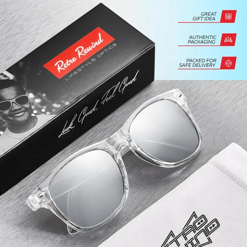 Miniatura 240 de Retro Rewind Lentes de sol para niños y niñas de 3 a 12 años, inastillables, UV400, lentes de sol para niños pequeños