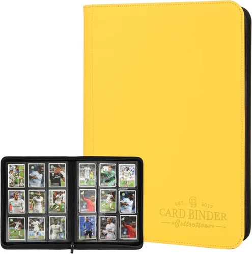 Miniatura 41 de Carpeta para Tarjetas Coleccionables, Carpeta Álbum de Colección de Tarjetas con 540 Bolsillos de Carga Lateral, Carpeta Álbum de 9 Bolsillos