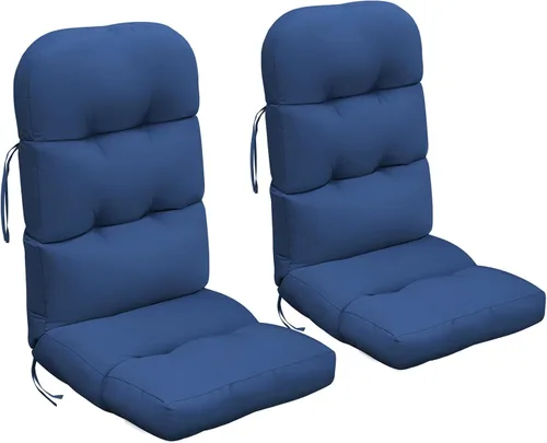 Miniatura 8 de Skypatio Adirondack - Cojín grueso para silla mecedora, impermeable, para patio al aire libre, con respaldo alto, color gris