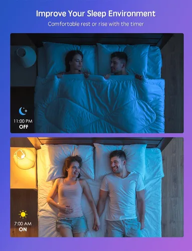 Miniatura 4 de Paquete de 8 bombillas inteligentes, A19 E26 850LM WiFi y Bluetooth RGBWW que cambia de color, bombilla LED RGBWW compatible con Alexa y Google