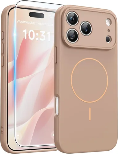 Miniatura 90 de FNTCASE Funda para iPhone 13 Pro: Fundas magnéticas translúcidas mate delgadas con protector de pantalla de vidrio templado