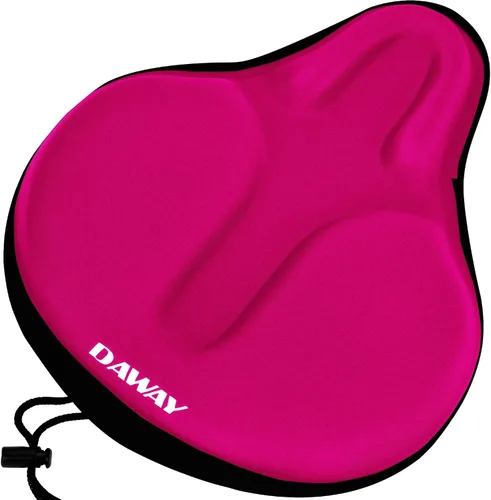 Miniatura 12 de DAWAY - Funda cómoda para asiento de bicicleta - Cojín acolchado de gel de silicona y espuma viscoelástica para asiento de bicicleta para hombres