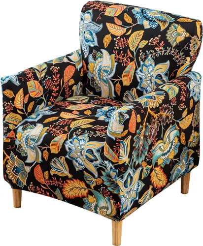 Miniatura 64 de FUANGUI Funda para Sillón de Banquete con Brazos Fundas para Sillas Elásticas Funda para Sillón Club Funda Suave para Sillón Sofá Cubiertas 03