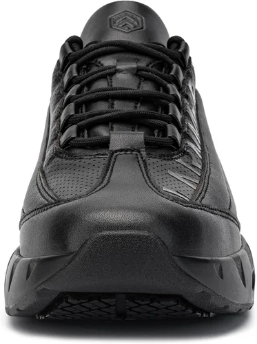 Miniatura 3 de LARNMERN Zapatos de trabajo antideslizantes para hombre, zapatos deportivos con amortiguación de aire, zapatos para restaurante Trabajo, casual