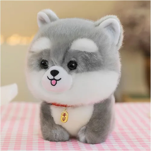 Miniatura 7 de Animal de peluche para perro, juguete de peluche de imitación, almohada de peluche de peluche, regalos para niños y niñas (negro, 9.8 pulgadas)
