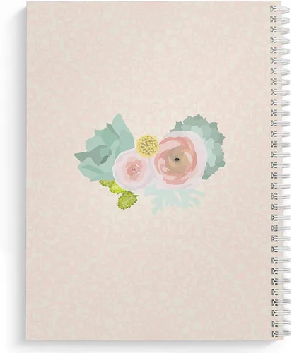 Miniatura 2 de Softcover Grateful Heart - Cuaderno motivacional en espiral de 8.5 x 11 pulgadas, 120 páginas a rayas universitarias, cubierta laminada brillante