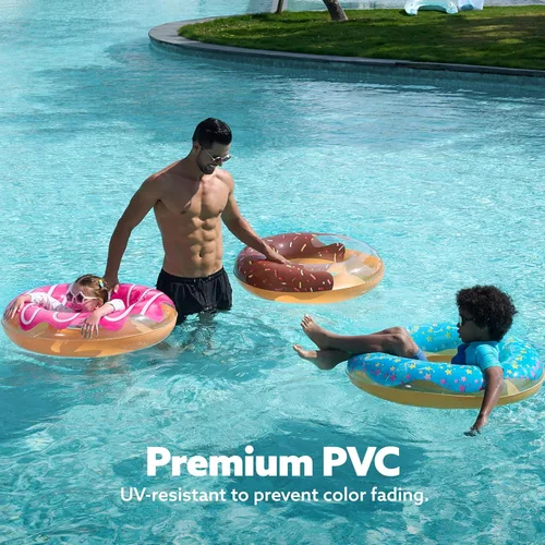 Miniatura 5 de JOYIN Flotador de piscina con purpurina de 32.5 pulgadas (paquete de 3), divertidos juguetes de tubo para fiestas en la piscina y suministros