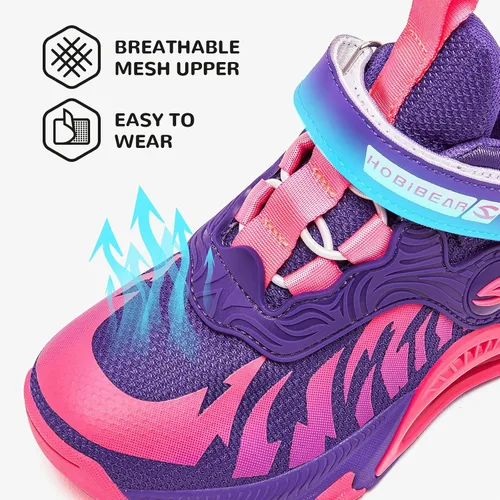 Miniatura 3 de HOBIBEAR Kids Sneakers for Boys Girls Running Tennis Shoes Basketball Breathable Athletic