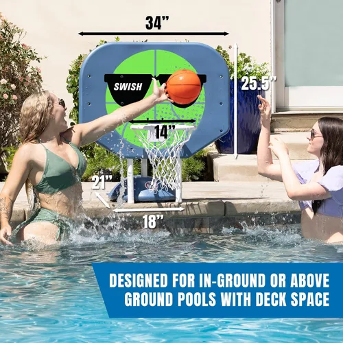Miniatura 2 de Poolmaster Pro Shooter - Juego de baloncesto junto a la piscina