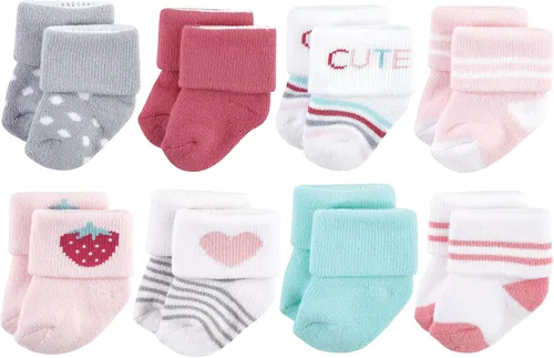 Miniatura 38 de Hudson Baby - Calcetines de algodón para bebés recién nacidos y Terry para niñas bebés