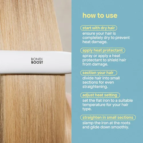 Miniatura 4 de BondiBoost Plancha de Pelo con Recubrimiento de Aloe 1" US