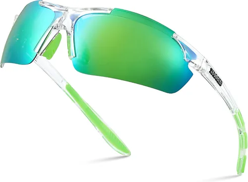 Miniatura 16 de Lentes de sol polarizados deportivos para hombres y mujeres, con diseño envolvente, UV400, para correr, béisbol, sóftbol, ciclismo, conducción