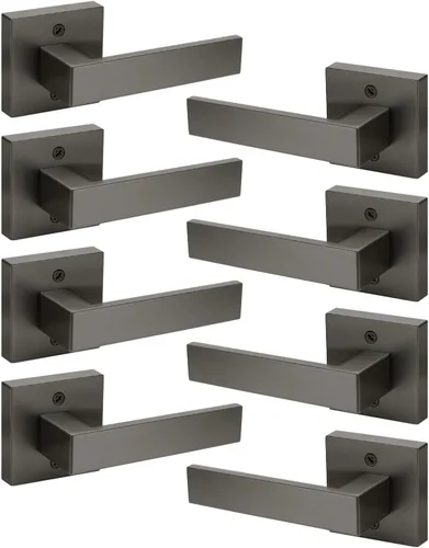 Miniatura 156 de KNOBWELL - Juego de cerradura con 1 picaporte resistente para puertas de una cara, ideal para puertas interiores reversibles, 0.93 libras