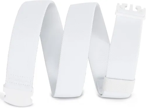 Miniatura 10 de WHIPPY Cinturón elástico unisex para hombre con hebilla no metálica, cinturón ajustable