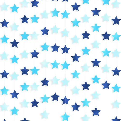Miniatura 29 de Patelai Guirnalda de estrellas con purpurina 2026, decoración de graduación de 130 pies, pancarta colgante de estrella para fiesta, cumpleaños